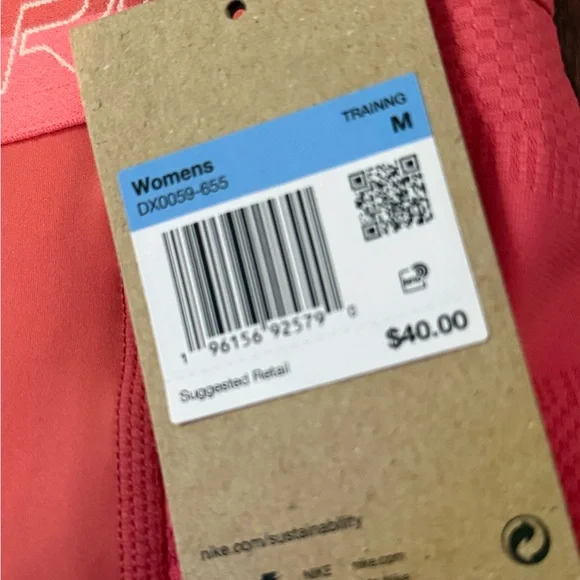 Nike Pro Women's Purple and Coral Athletic Shorts. NWT. SIZE MEDIUM - Picture 7 of 7